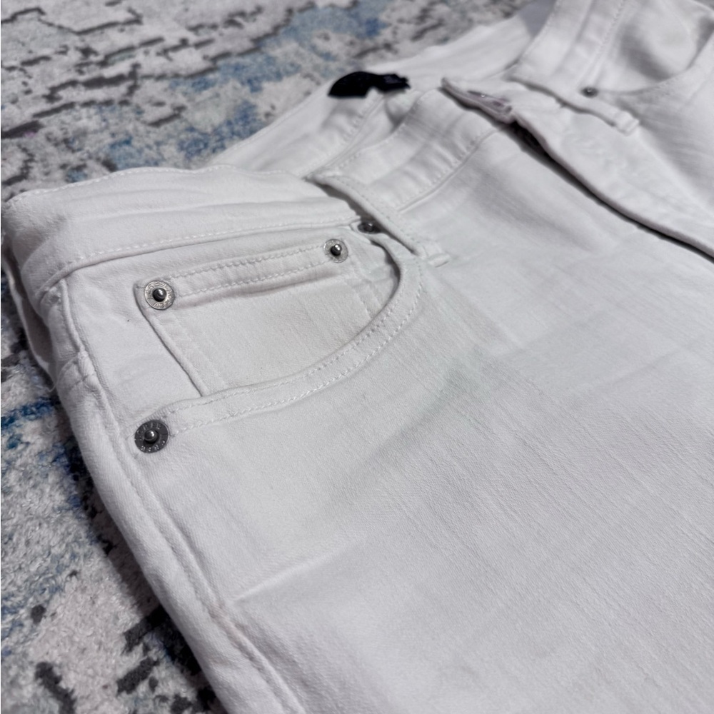 J. Crew White Flare Crop Jeans